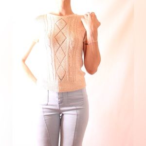 Moments Vintage Knit Sleeveless Top Medium